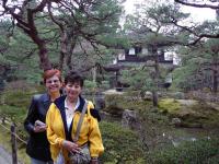 two beauties at ginkaku-ji